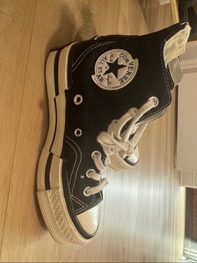 Converse Black and White High-Top Canvas Sneakers